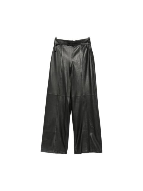 EMPORIO ARMANI Leather trousers