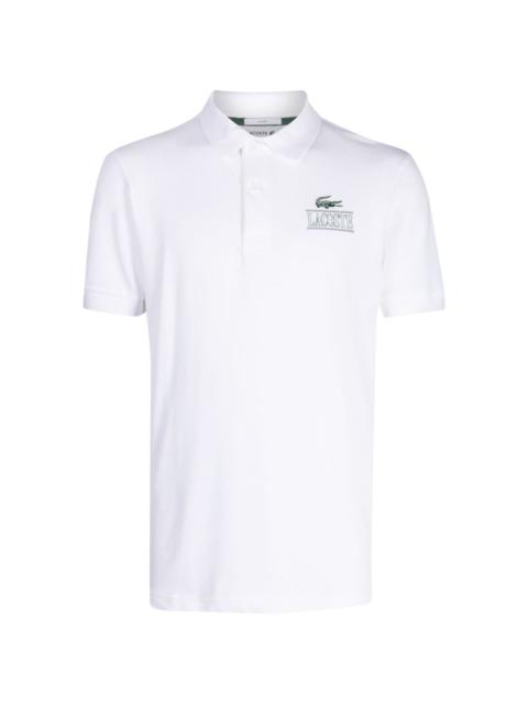 LACOSTE logo-print short-sleeve polo shirt