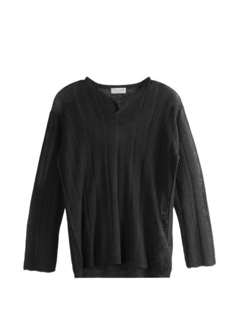 Yohji Yamamoto Henry V-neck T-shirt