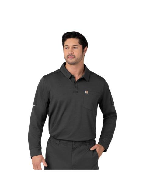 Carhartt Rugged Flex® RSCU Heavyweight Long Sleeve Polo Scrub Top