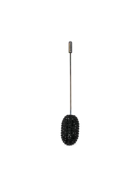 EMPORIO ARMANI crystal-embellished pin