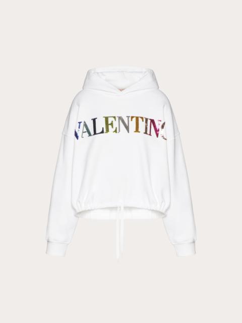 Valentino EMBROIDERED JERSEY SWEATSHIRT