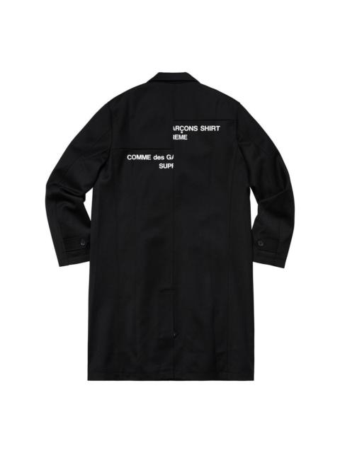 Supreme FW18 X Comme des Garcons Shirt Wool Overcoat 'Black' SUP-FW18-406