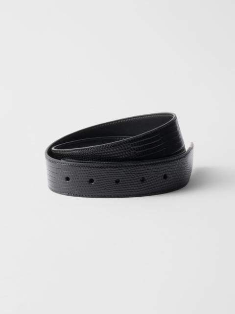 Prada Lizard skin belt strap