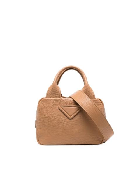 Prada small triangle-patch tote bag