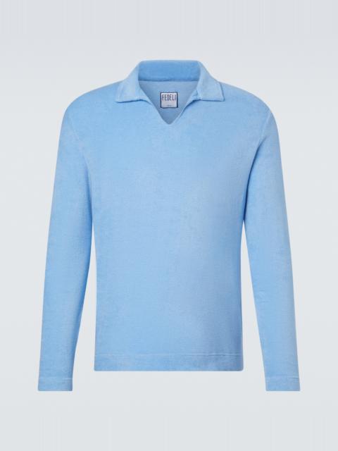 FEDELI Peter cotton terry polo sweater