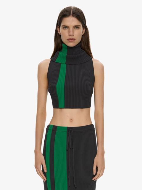CHRISTOPHER ESBER Mach Stripe Turtleneck Crop