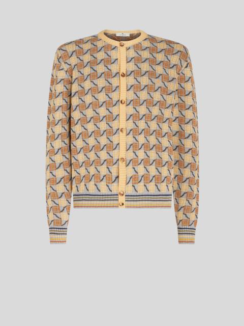 Etro GEOMETRIC PATTERN KNITTED CARDIGAN