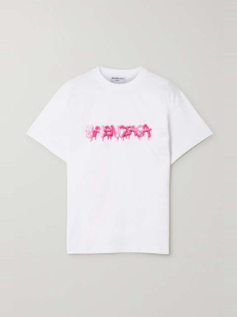 BALENCIAGA Slime printed cotton-jersey T-shirt