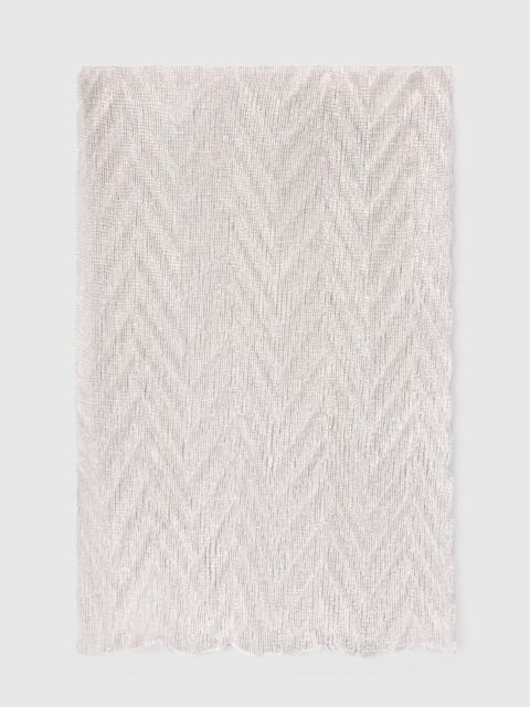 Missoni Chevron motif stole with irregular borders