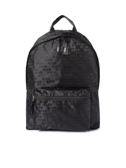 MSGM "Signature Iconic Nylon" backpack with all-over print