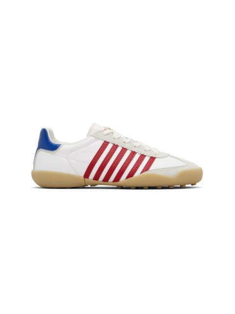 DSQUARED2 White Soccer Sneakers