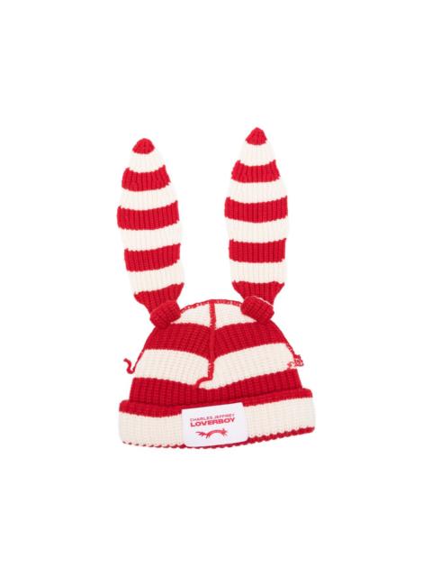 CHARLES JEFFREY LOVERBOY chunky-knit rabbit beanie hat
