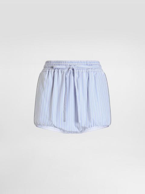 Dolce & Gabbana Striped poplin culottes