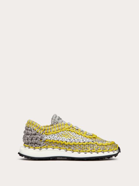 Valentino VALENTINO GARAVANI CROCHET SNEAKER IN FABRIC