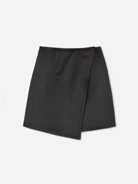 CO Wrap Skirt in Duchess Satin
