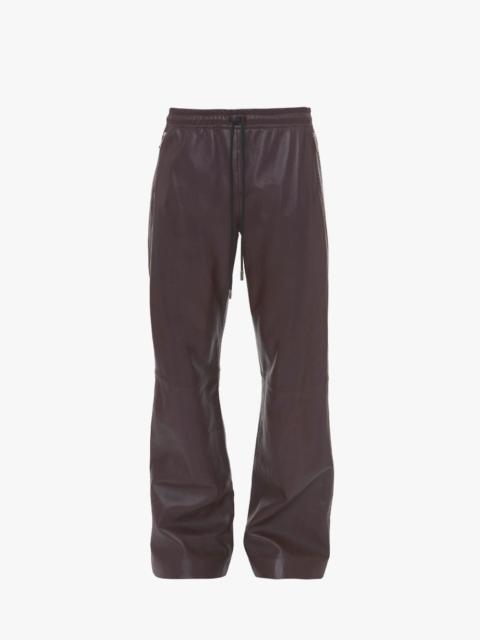 JW Anderson DRAWSTRING WIDE LEG LEATHER TROUSERS