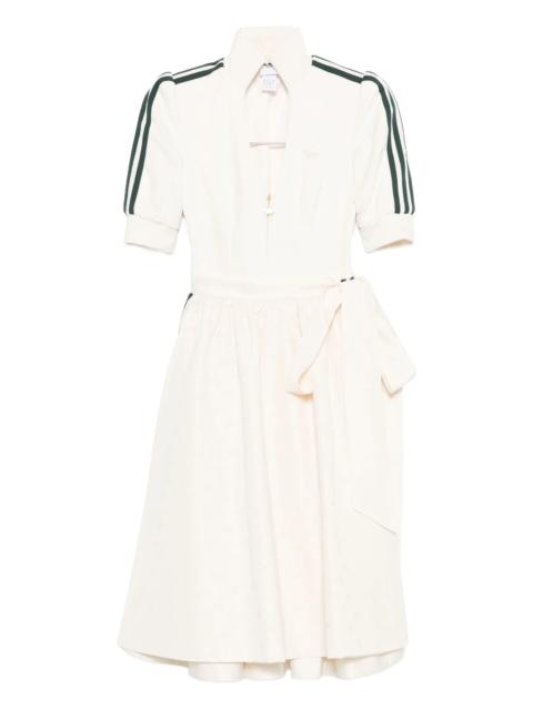 adidas Adidas Three-stripe Zip-front Midi Dress