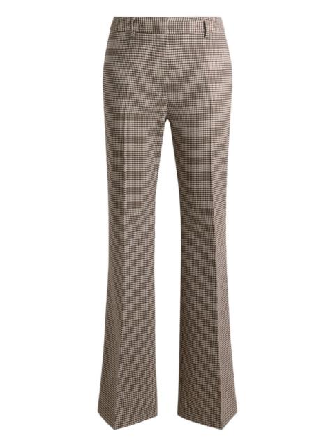 Etro bootcut gingham trousers