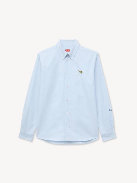 KENZO 'KENZO Jumping Tiger' embroidered casual shirt in cotton oxford