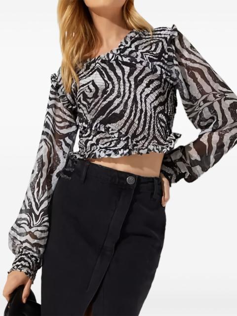 ONE TEASPOON zebra-pattern blouse