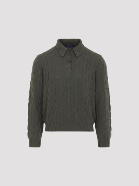 Ralph Lauren Ralph Laurent Collection Cable-knit polo Sweater