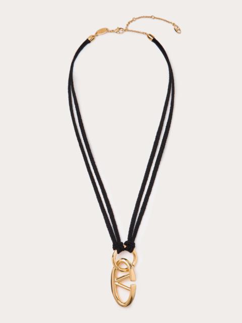 Valentino VLOGO THE BOLD EDITION ROPE AND METAL NECKLACE