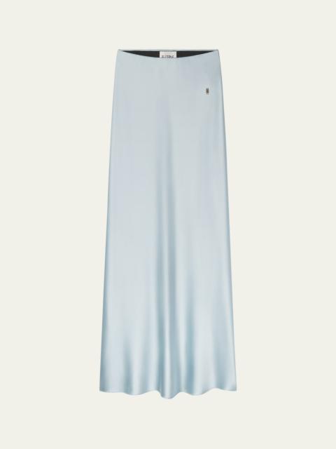ÉTERNE Camila Silk Midi Skirt