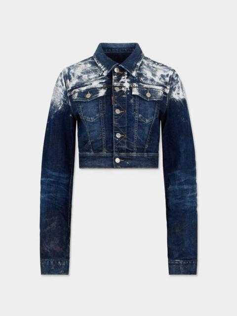 DSQUARED2 MEDIUM LET IT SNOW DEAN JEAN JACKET