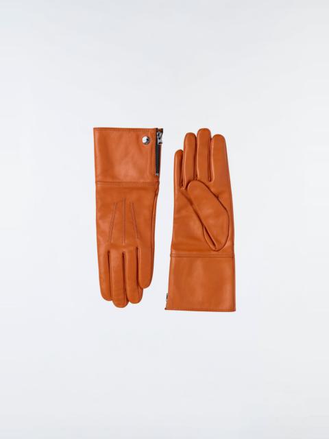 MACKAGE WILLIS (R)Leather glove with shearling cuff