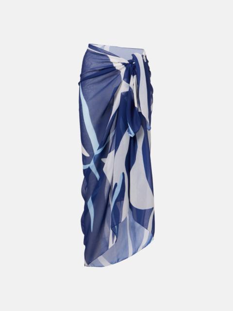 CALA de la CRUZ Luana printed beach cover-up