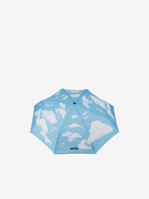Moschino cloud-print telescopic umbrella