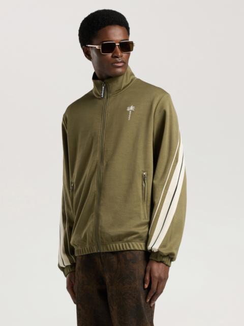 Palm Angels Palm Tree Striped Track Jacket