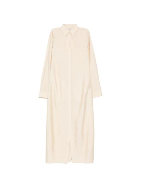 TOTEME split collared maxi dress