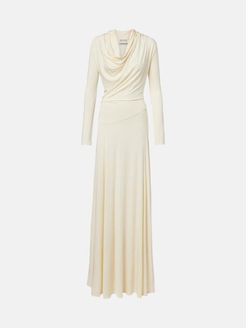 TOVE Vevina jersey maxi dress