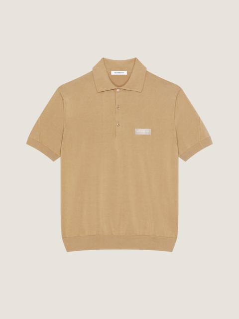 Givenchy COUTURE SEAM POLO IN COTTON WITH GROS GRAIN DETAIL