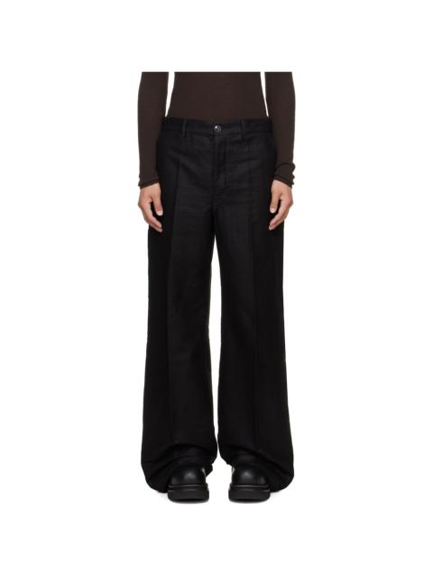 Rick Owens Black Tower Work Trousers