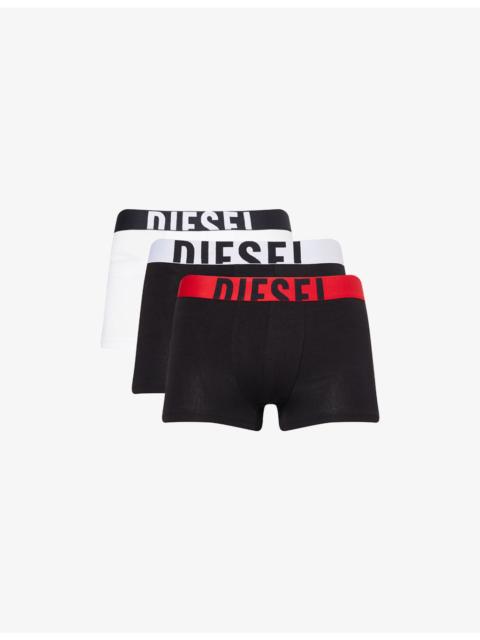 Diesel Damien Pack-Of-Three Stretch-Cotton Boxer Shorts
