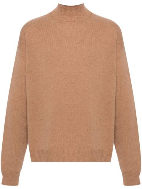 BALENCIAGA mock-neck ribbed jumper