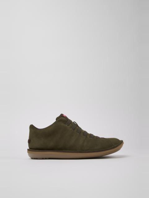 CAMPER Beetle Green Nubuck Ankle Boots for Men.