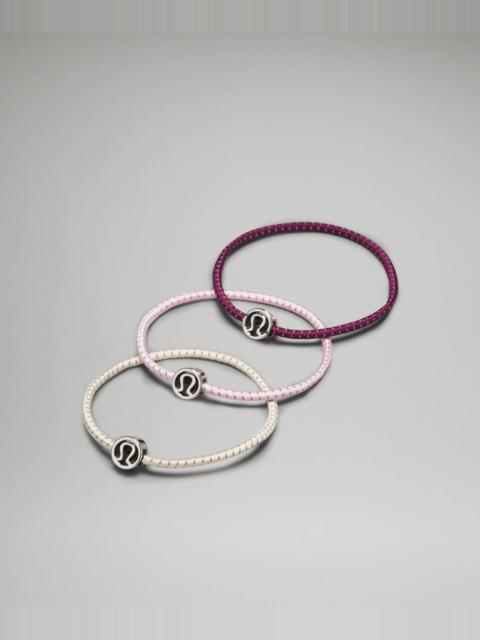 lululemon Glow On Hair Ties *3 Pack