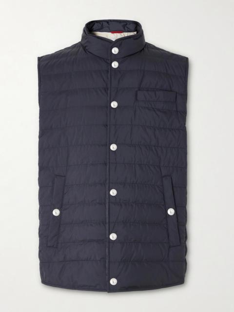 Brunello Cucinelli Quilted Shell Down Gilet