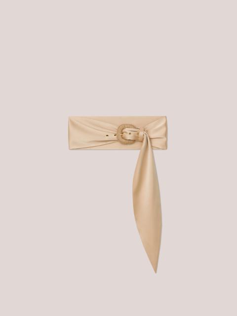 Nanushka DAE RUSTIC - Slip-satin belt - Champagne