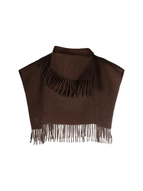 BY MALENE BIRGER Turtla wool fringe bib