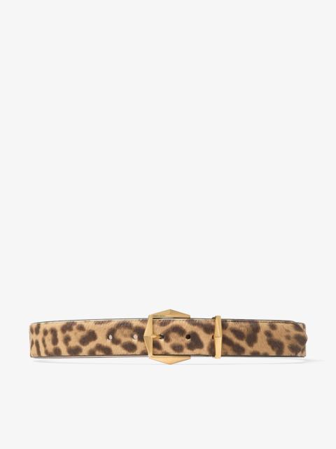 JIMMY CHOO Diamond Buckle Belt
Natural Leopard Print Pony Belt