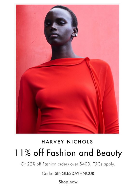 HARVEY NICHOLS Single's Day Promotion